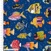The Crafty Lass Sea in Colour Organic Cotton Print Fabric (2969-01)
